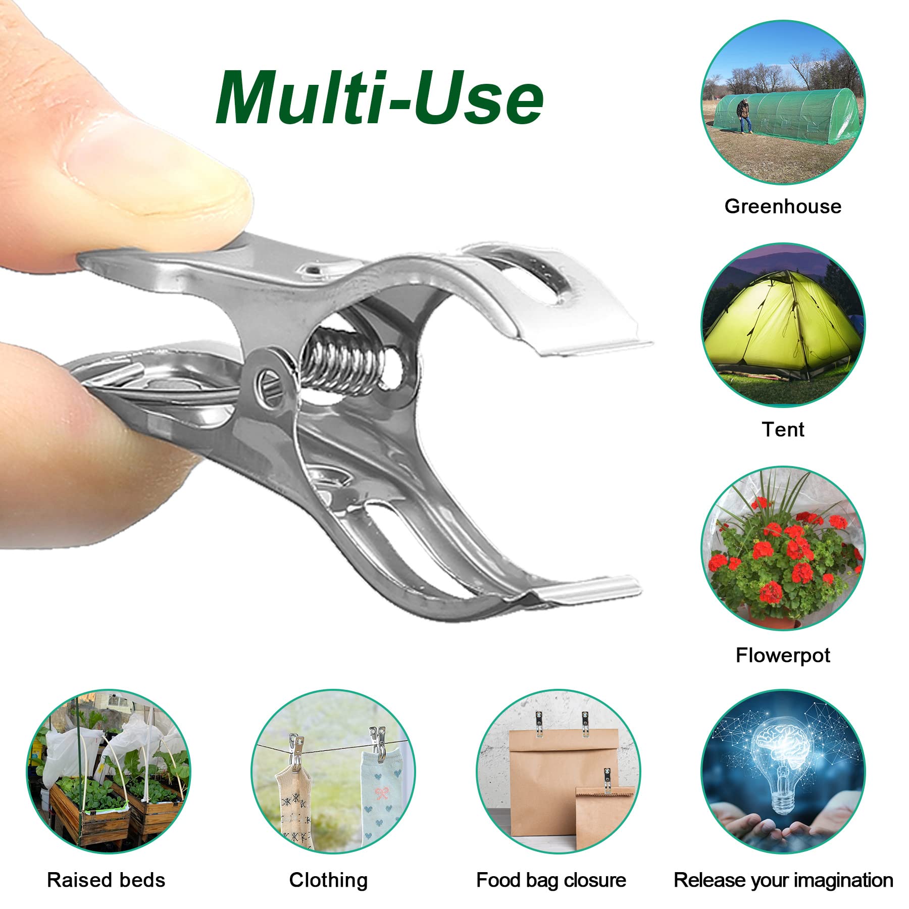 Samhopo durable clip pack 60 for versatile garden and greenhouse projects