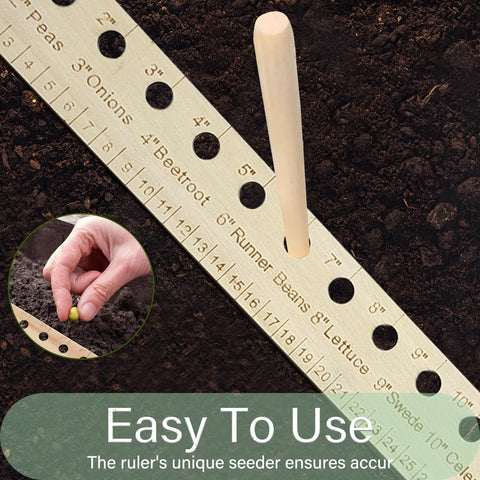 SAMIQU precision spacing tool shows durable wooden build.