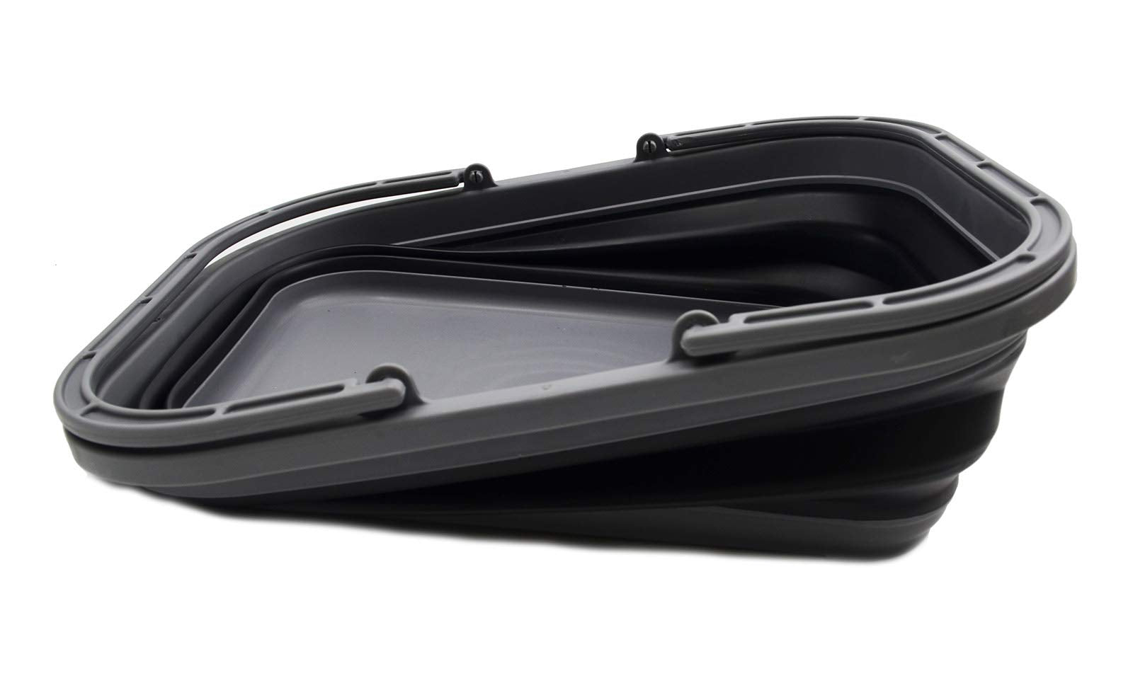 SAMMART 12L collapsible tub with dual handles ready to carry.
