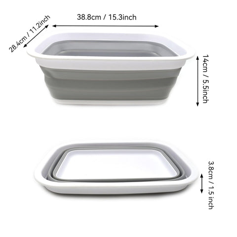 SAMMART wash basin with non-slip bottom stays steady