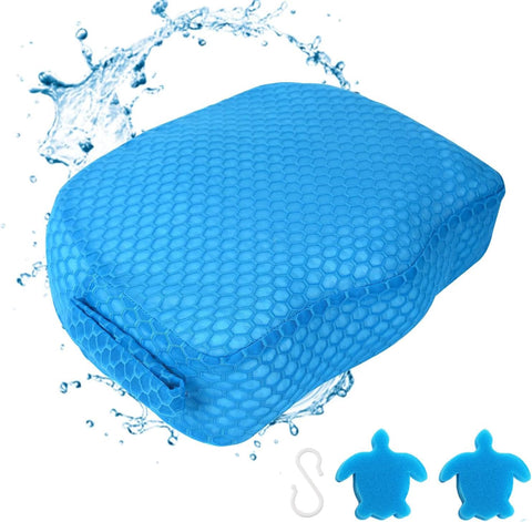 Samplife hot tub booster seat 5-inch lift keeps hair dry and improves visibility.