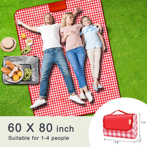 SAMSIER blanket with carry handle ready for on the go picnics