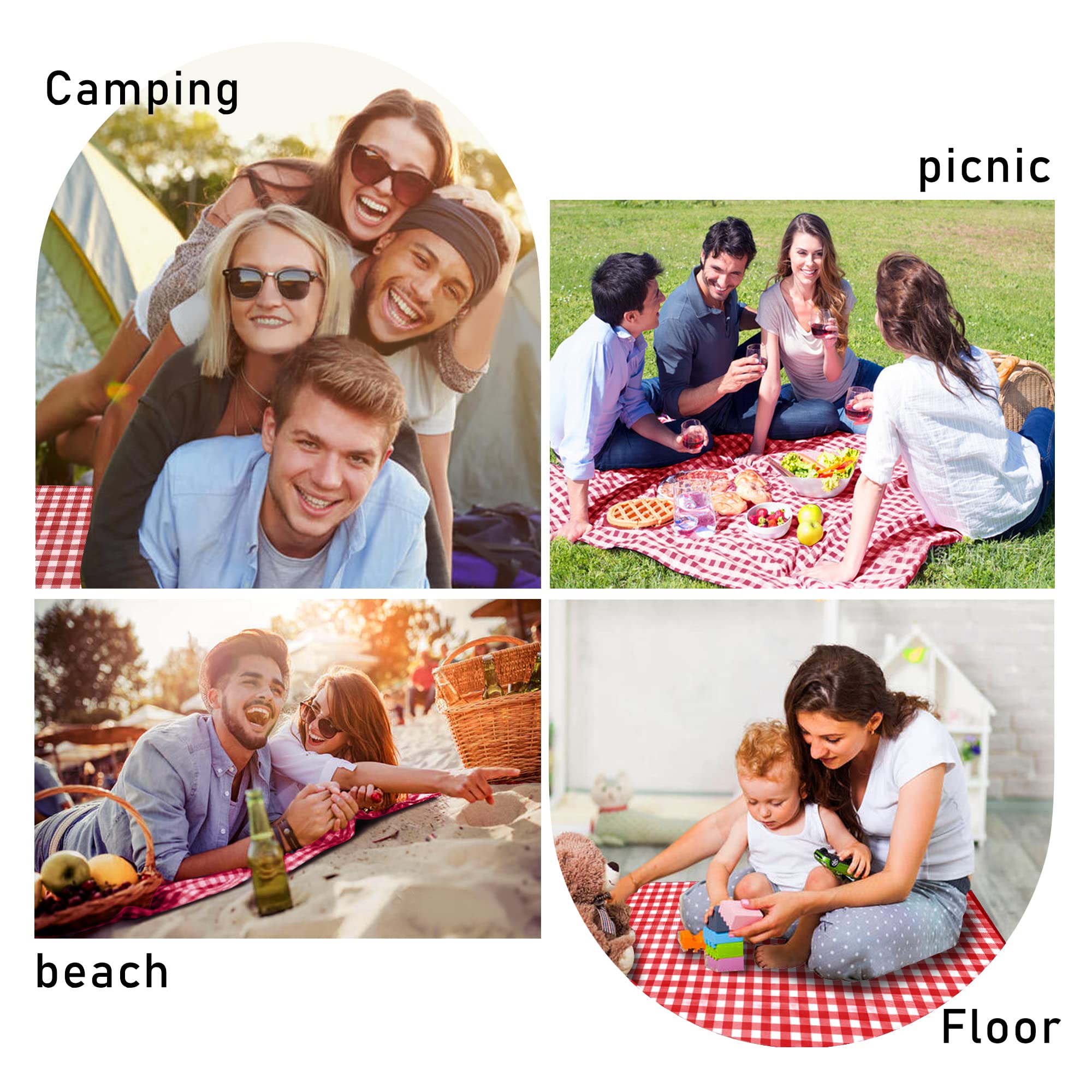 SAMSIER 60x80 inch size fits up to six people for gatherings