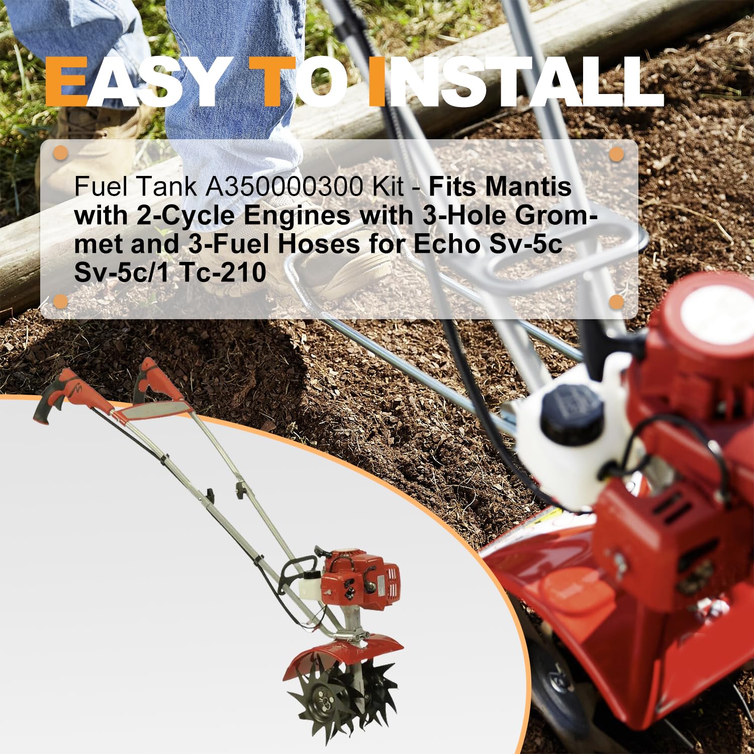 Sanbaiyi tank kit compatible with Echo SRM-210 series for smooth engine replacement.
