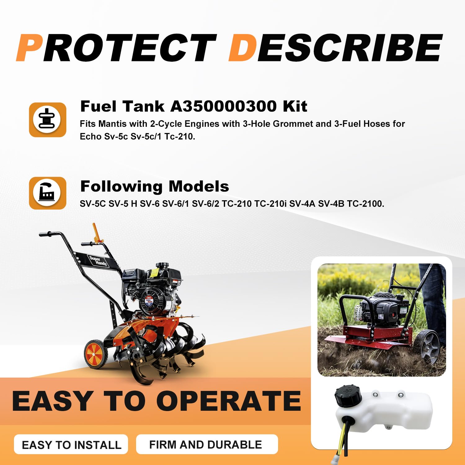 Sanbaiyi installation-friendly fuel tank kit for quick DIY repairs.