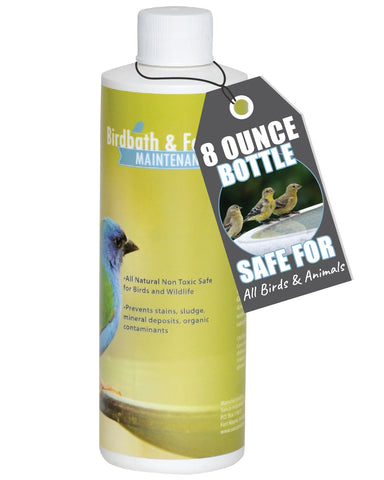 Sanco Bird Bath enzyme maintenance bottle ready to add for clearer water.