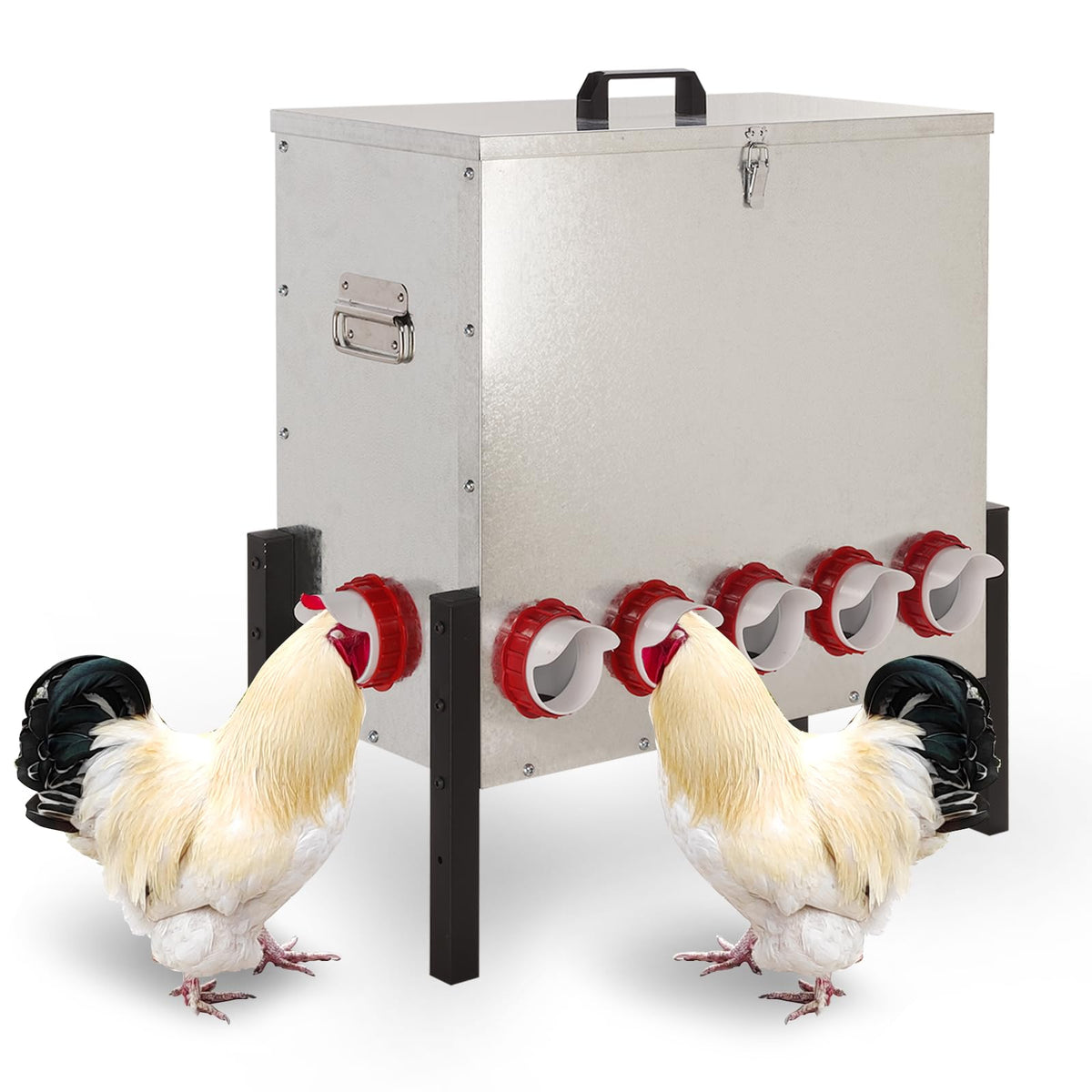 Sancunhui 100lb feeder cover front view for durable, long-lasting feeding setup