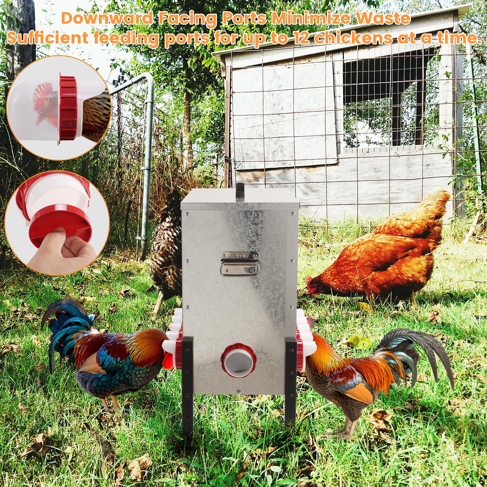 Sancunhui lockable lid illustrates rodent and rain protection