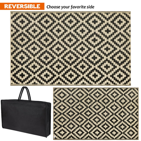 SAND MINE easy-clean outdoor mat ready to rinse after activities