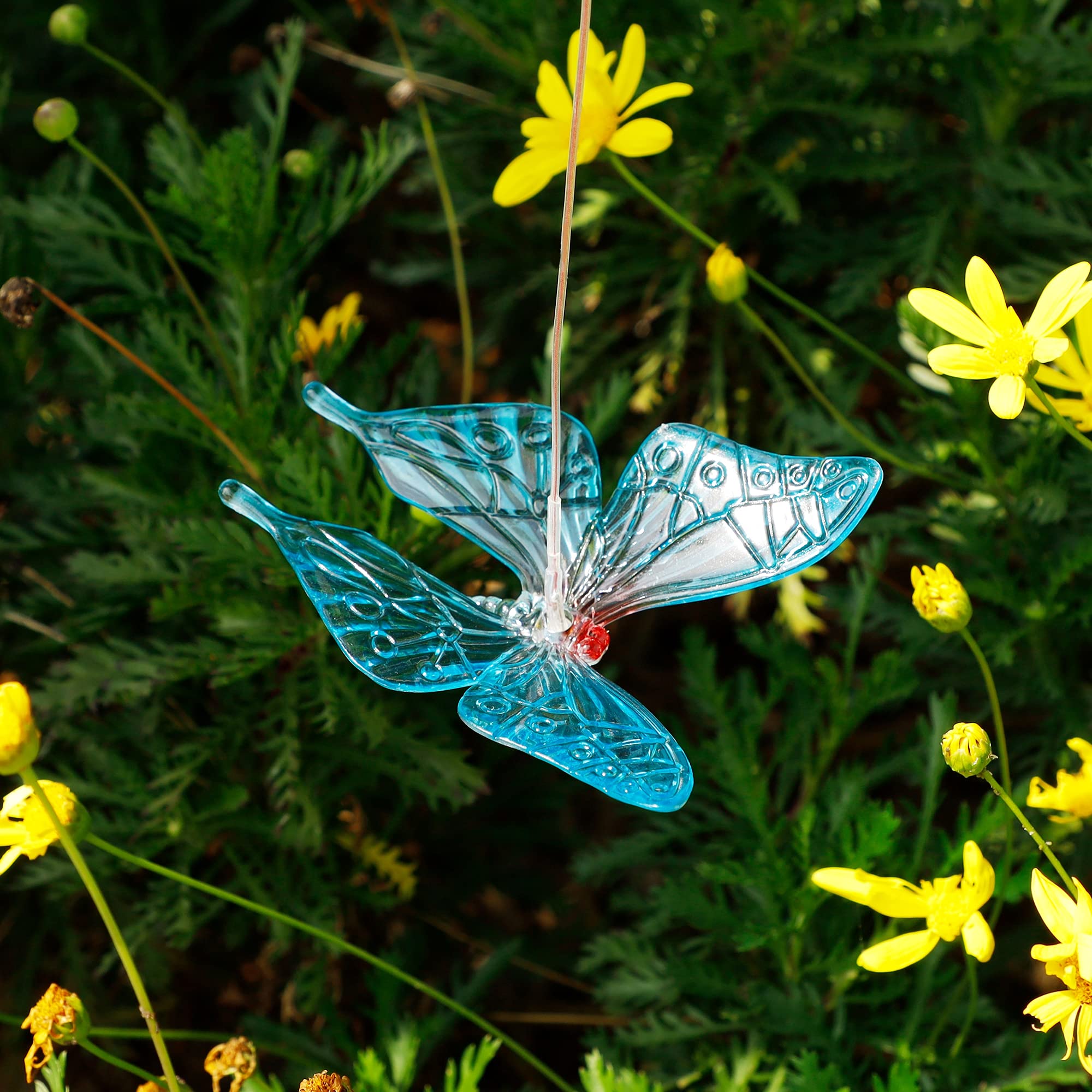 SAND MINE solar butterfly wind chime makes a thoughtful garden gift.