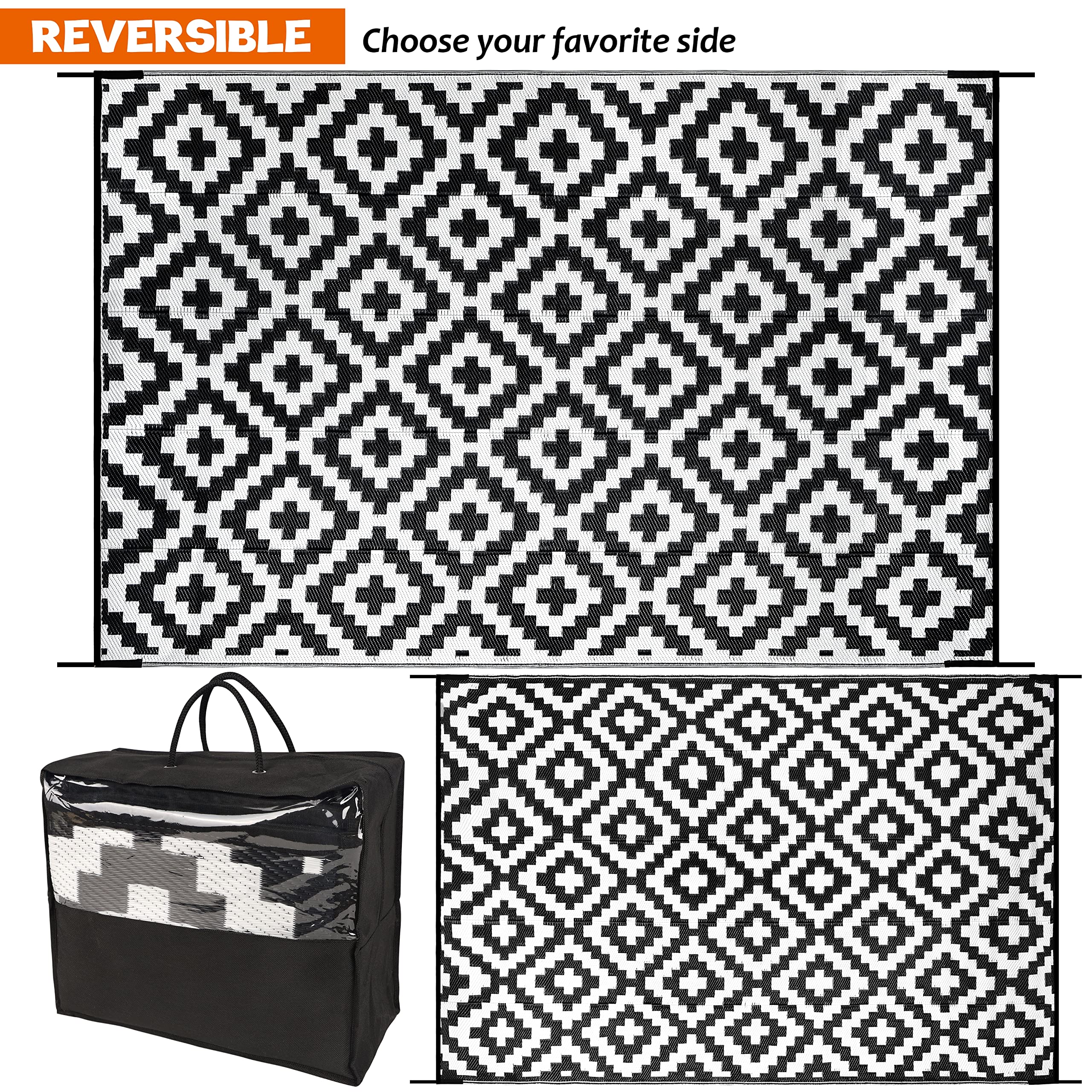 SAND MINE modern rug features clean lines for decks and beaches