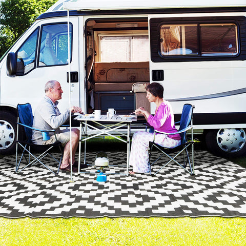 SAND MINE patio rug adapts to decks and beaches for versatile spaces.