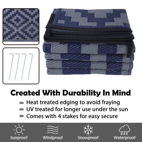 SAND MINE reversible mats showcasing versatile outdoor use options