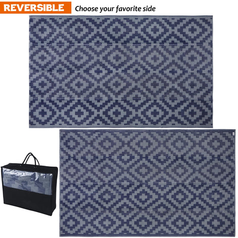 SAND MINE mat folded compactly with carrying bag for easy storage
