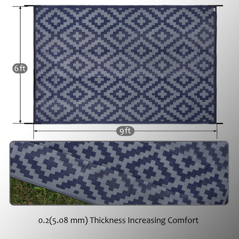 SAND MINE reversible mats folded for easy storage and travel