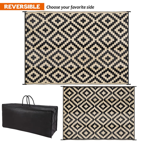 SAND MINE outdoor rug with UV stabilization to reduce fading under sun exposure