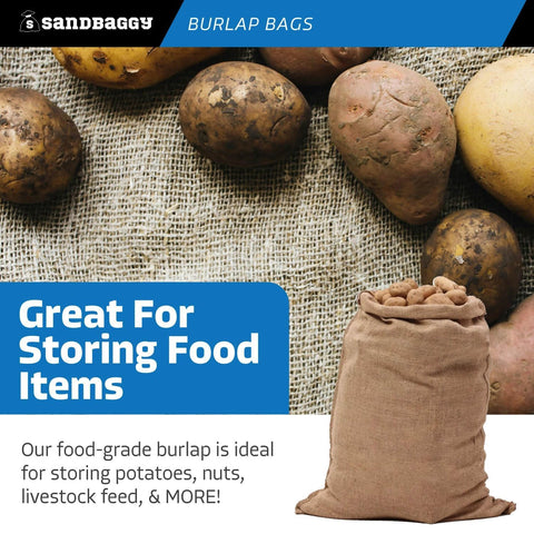 Sandbaggy food-grade burlap bag for safe handling of produce