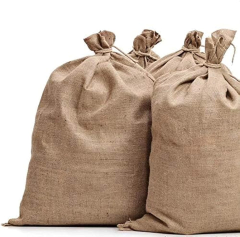 Sandbaggy burlap bag for vegetables in garden, breathable and sturdy