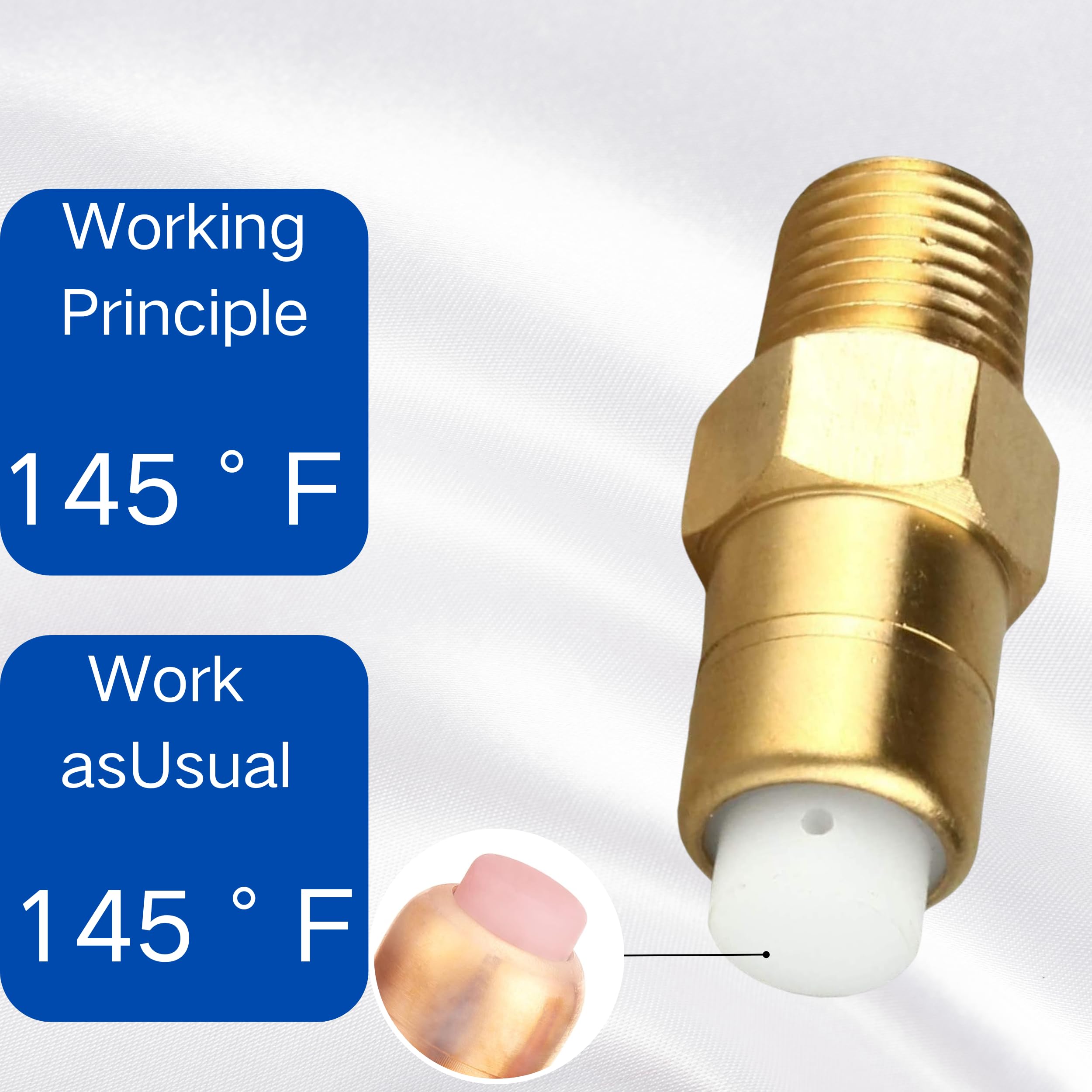 Sanfay 1/4 inch valve threads for NPT connections.