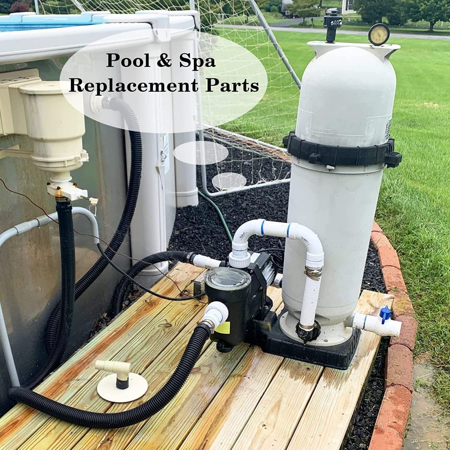 SANFAY heavy-duty plastic construction ensures durability for frequent pool maintenance.
