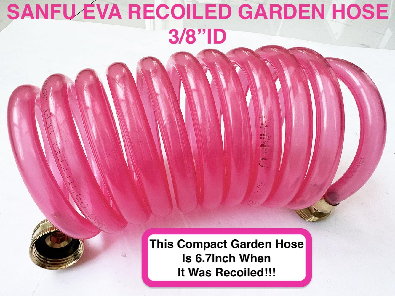 SANFU EVA brass fittings three-quarter-inch compatible with standard spigots.