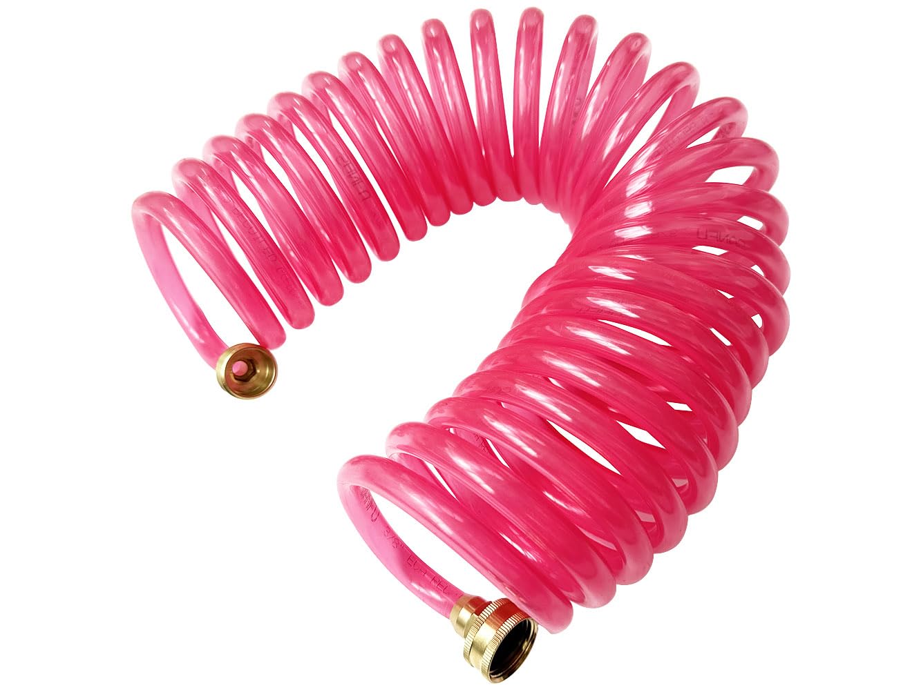 SANFU EVA Recoil Hose retracted for easy storage and quick setup