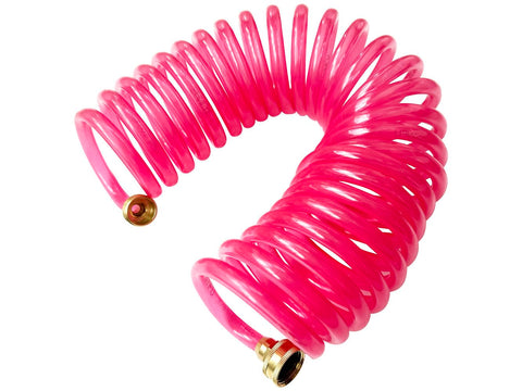 SANFU EVA Recoil Hose retracted for easy storage and quick setup