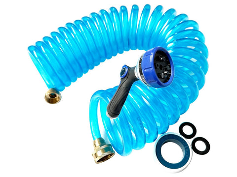 SANFU EVA recoiled hose neatly stored for boats and tight spaces