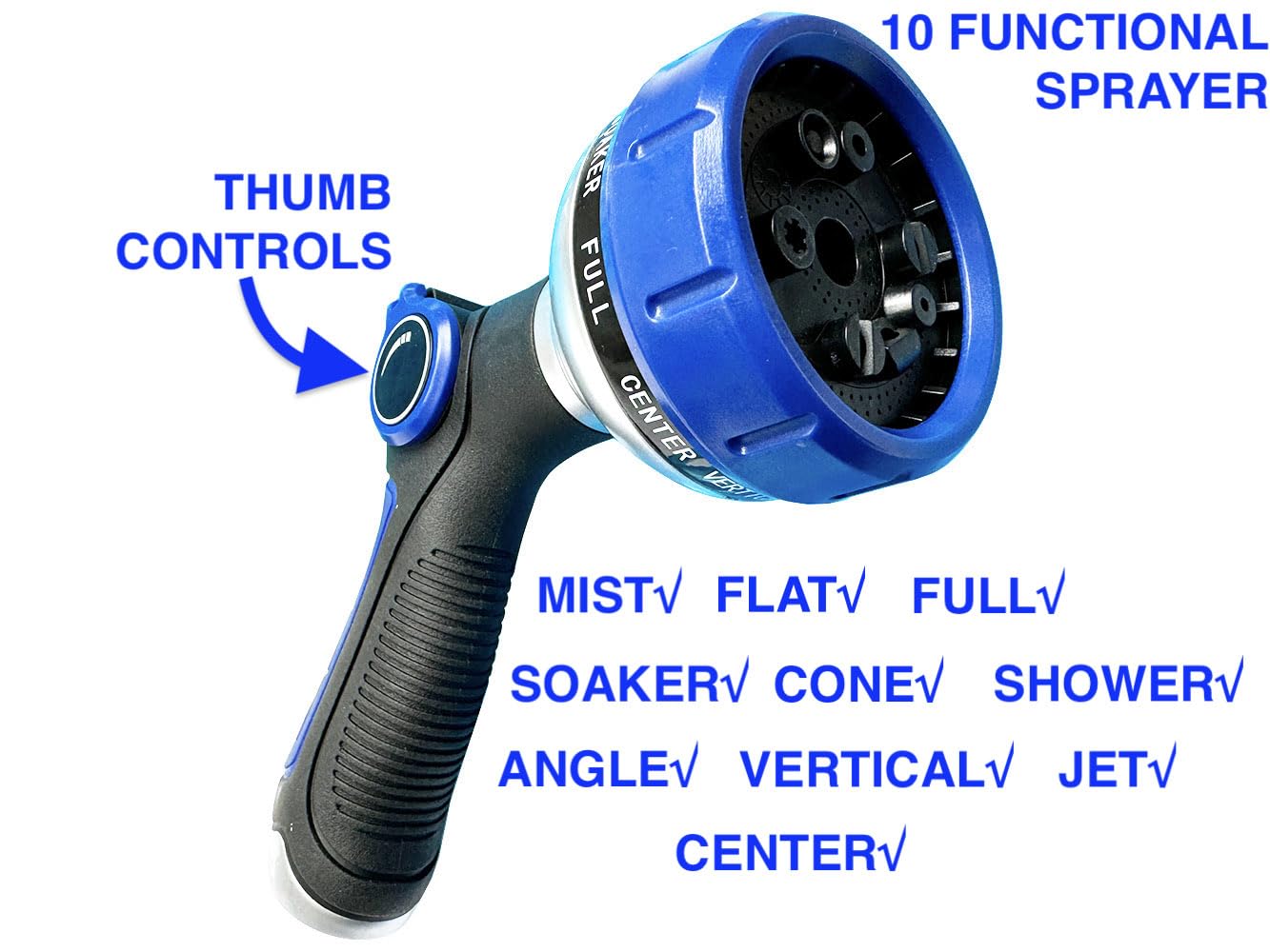SANFU EVA ten-pattern spray nozzle for versatile uses