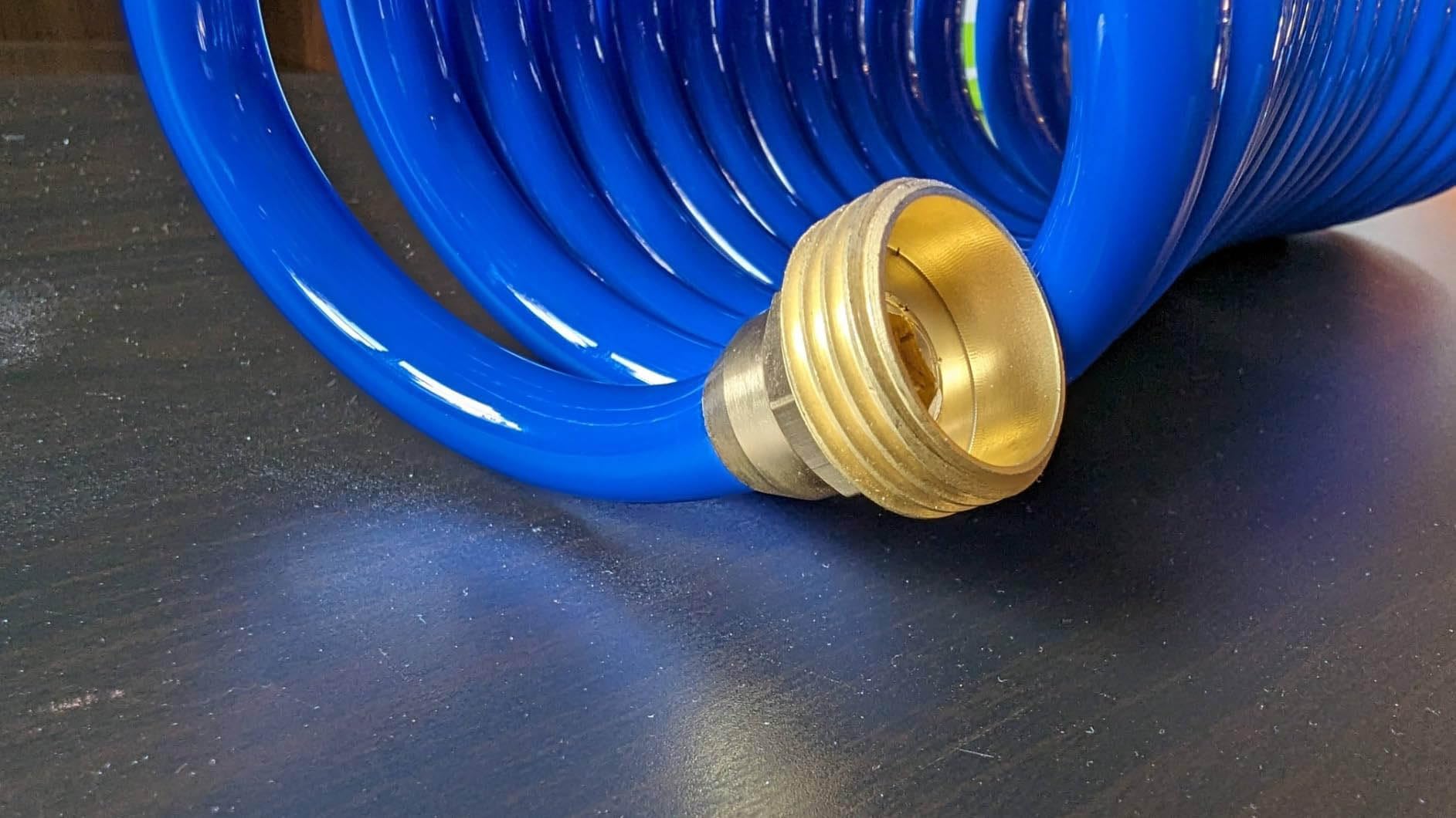 SANFU PU Recoil hose compact storage on RV or boat.