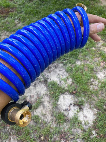 SANFU PU hose with corrosion-resistant connectors stands up to saltwater spray