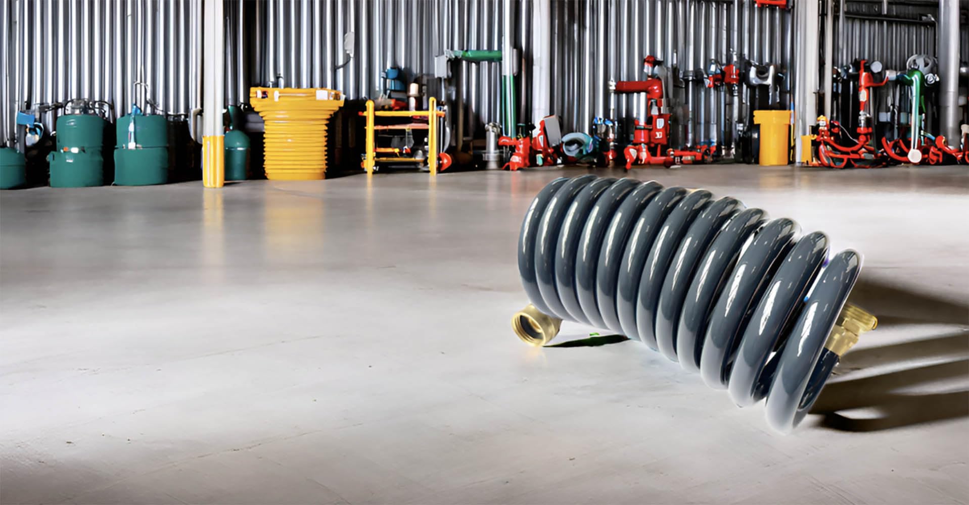 SANFU PU Recoil hose in all weather conditions flexible at extreme temperatures.