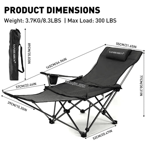 Sanheshun Zero Gravity Chair detachable footrest provides enhanced leg support for lounging.