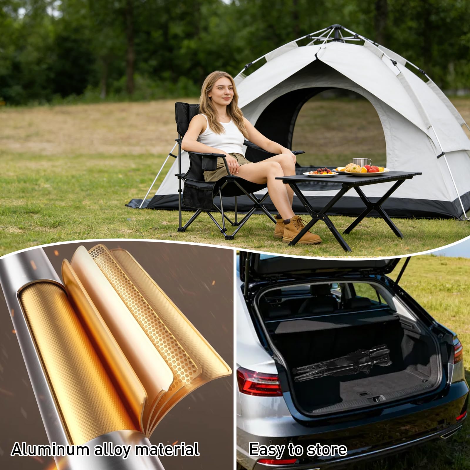 Sanheshun Zero Gravity Chair water-resistant fabric cleans quickly after outdoor use.