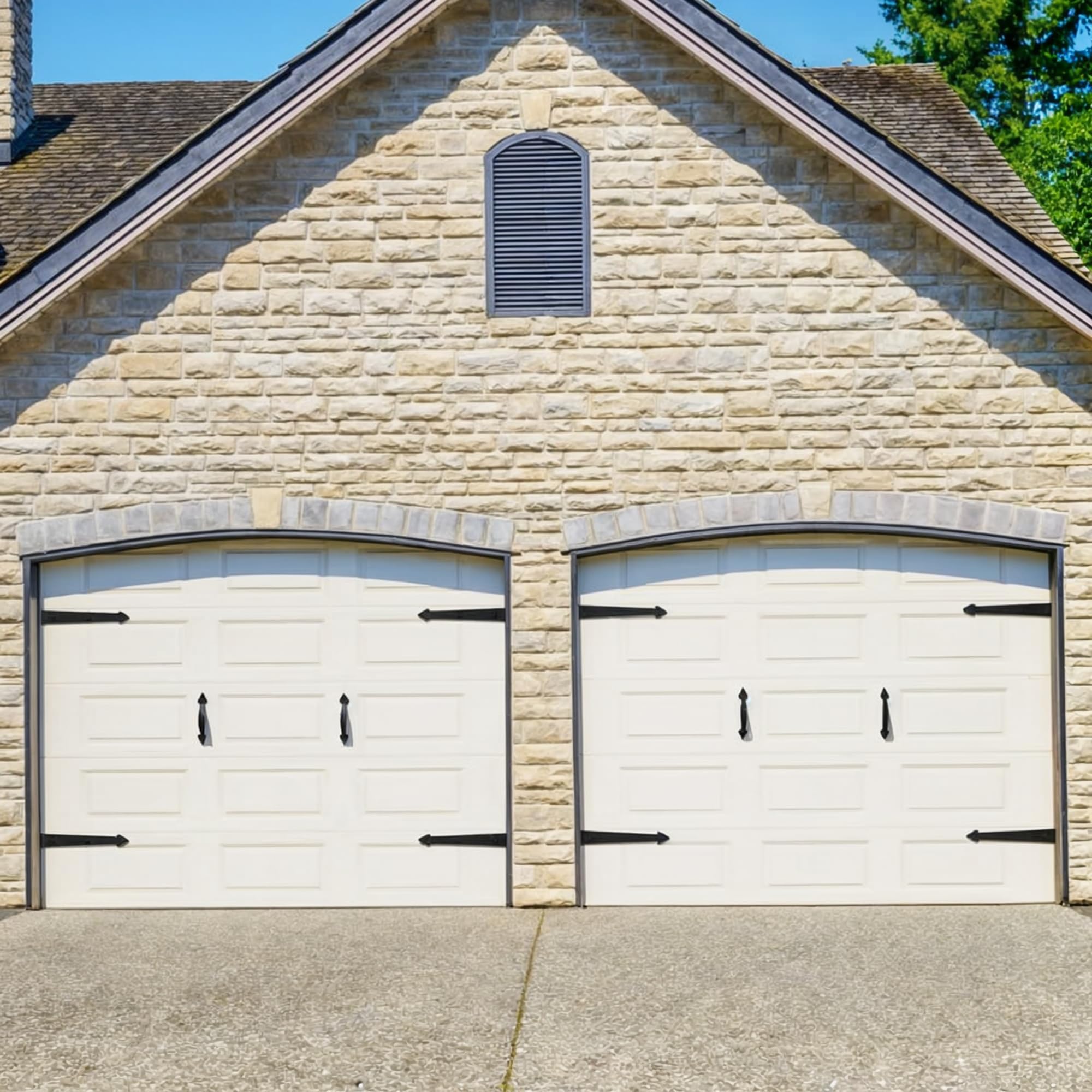 SANKEYTEW decorative door handles add carriage style to steel doors