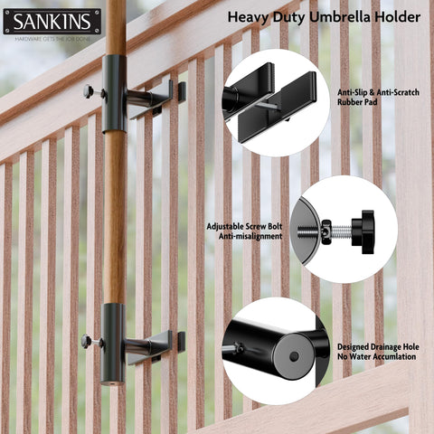 SANKINS clip-on rail attachment installs without drilling for versatile placement