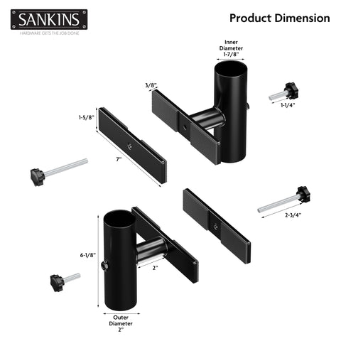 SANKINS deck umbrella base stainless steel provides durable rust-proof shade