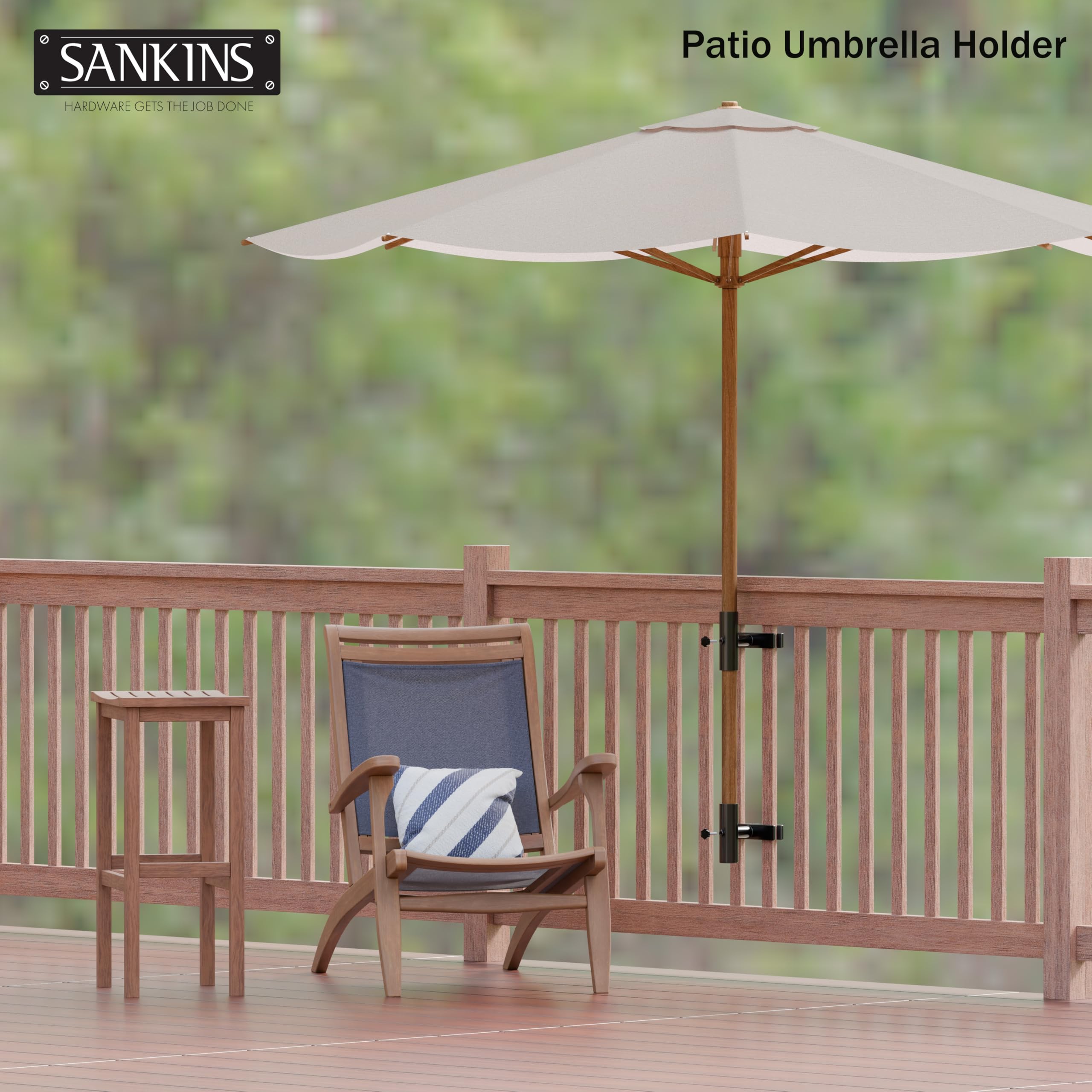 SANKINS waterproof rustproof stand withstands weather for daily outdoor use