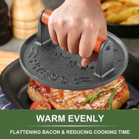 SanKonfu Bacon Press is dishwasher-safe for quick cleanup after cooking