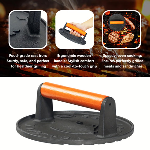 SanKonfu Bacon Press stays cool and allows secure grip during use