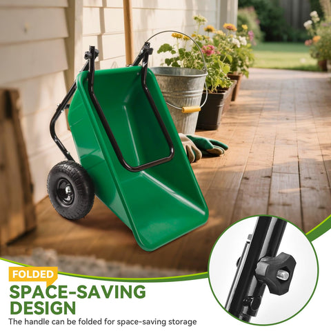 SANMEO 10-inch pneumatic wheels provide smooth mobility across uneven ground