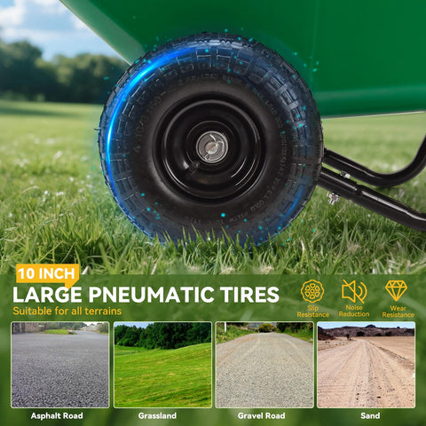 SANMEO 330-lb load capacity suited for heavy-duty yard work