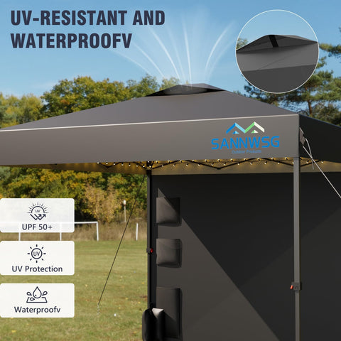 Sannwsg two-way vents promote airflow for comfortable outdoor use.