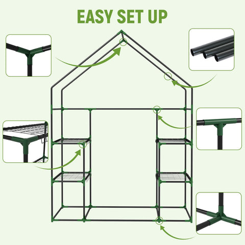 Sannwsg outdoor greenhouse suitable for garden use and seedling care