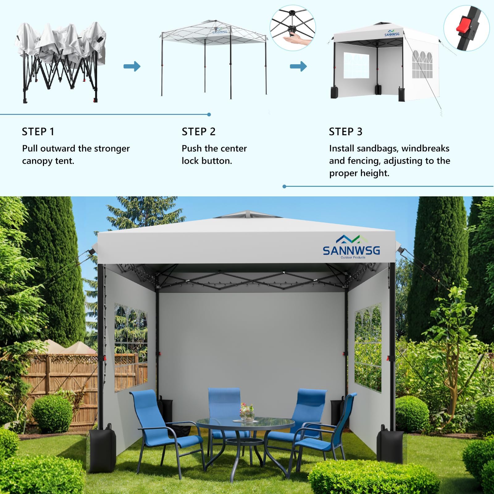 Sannwsg two-way vents improve airflow and cooling inside the canopy