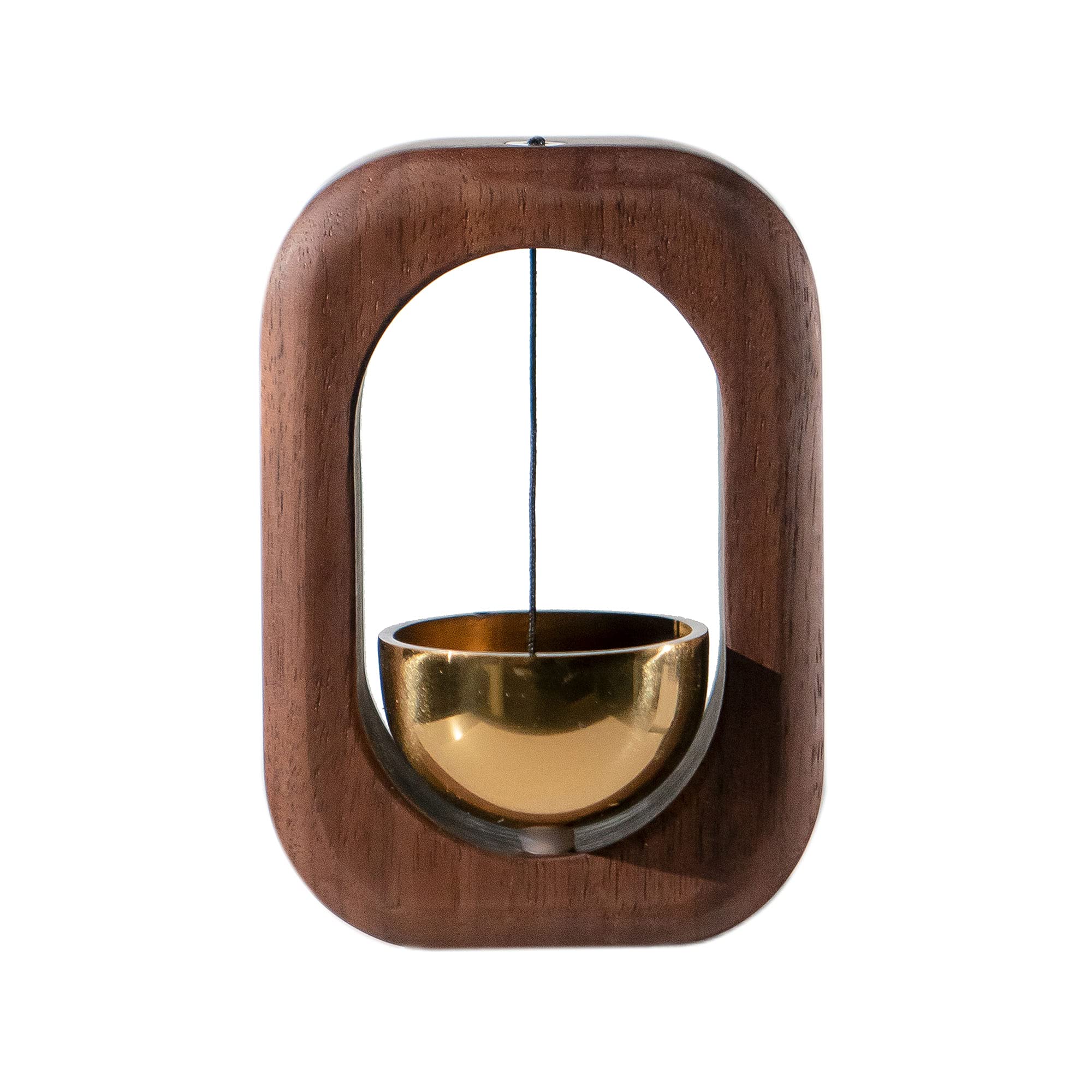 Sanosy magnetic doorbell walnut—easy attach to metal doors for a clear notification.