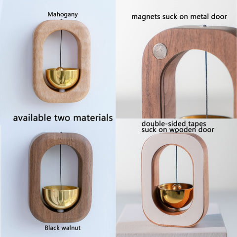 Sanosy wood door chime brass—elegant centerpiece brightens entryways.
