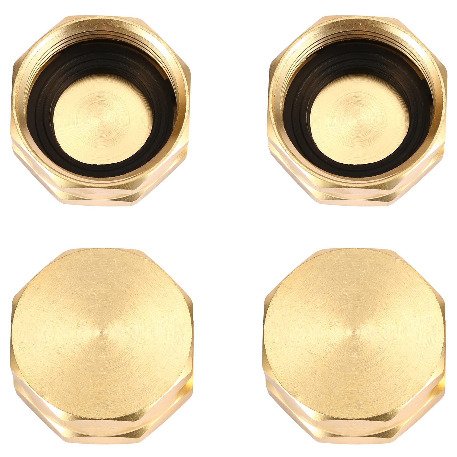 Sanpaint 3/4 inch female end cap highlights durable brass construction.