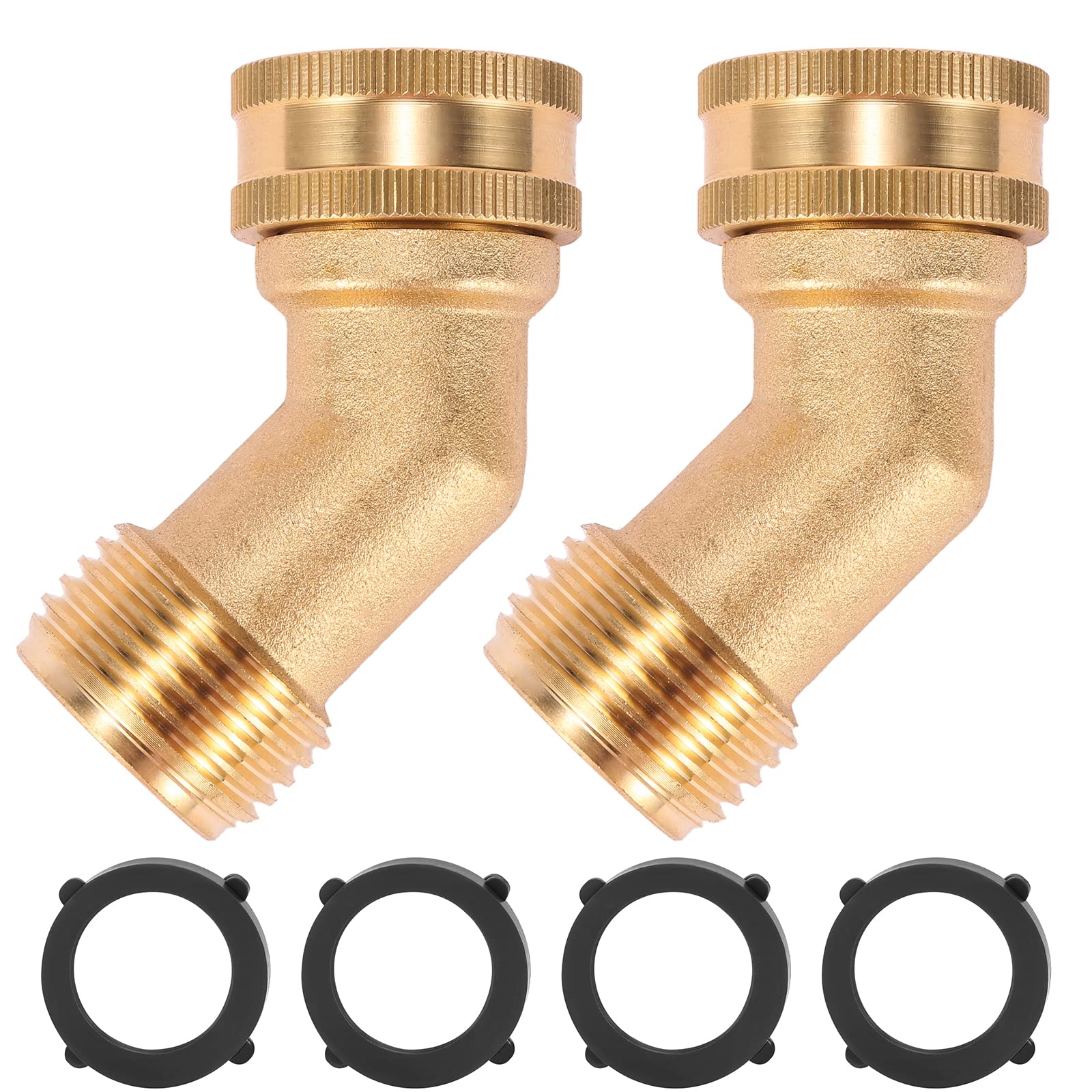 Sanpaint 45-degree garden hose elbow easing outdoor faucet connections