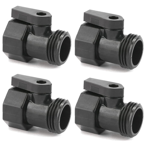 Sanpaint 4-pack 3-4inch shut-off valve close-up for efficient on/off garden watering